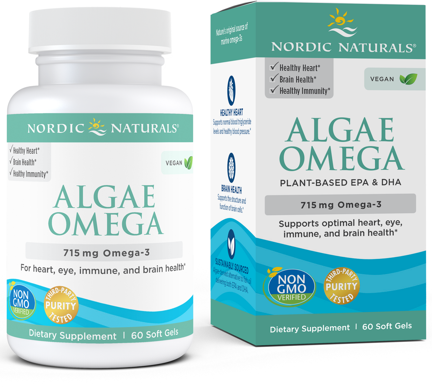 Algae Omega 60 gels Nordic Naturals
