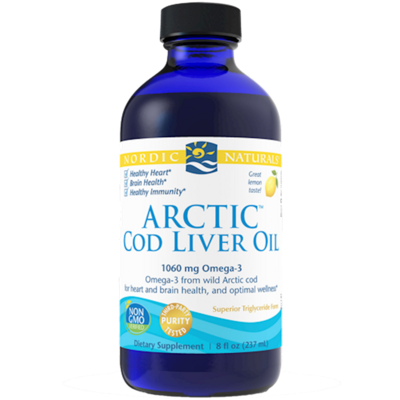 Arctic Cod Liver Oil Lemon 8 oz Nordic Naturals