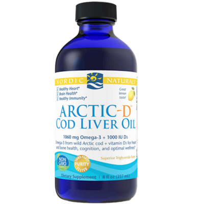 Arctic-D Cod Liver Oil Lemon 8 fl oz Nordic Naturals