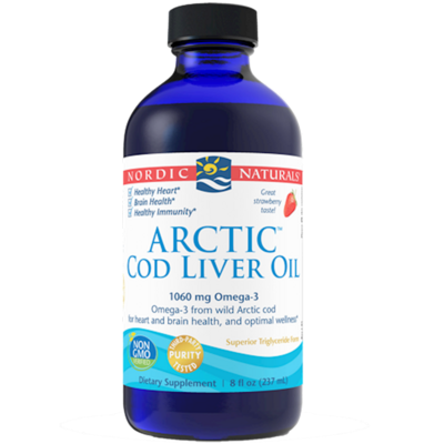 Arctic Code Liver Oil Strawberry 8 oz Nordic Naturals