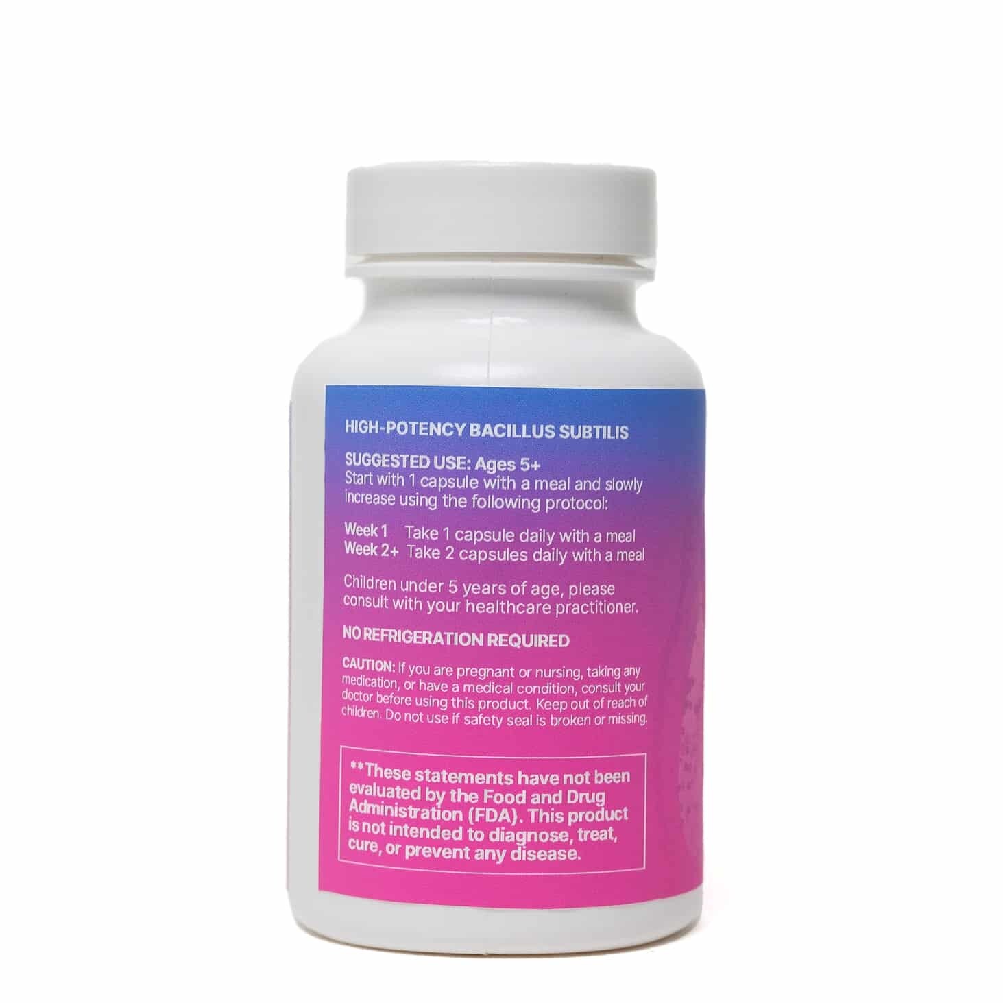 HU 58 High Potency Bacillus Subtilis 60 capsules Microbiome Labs