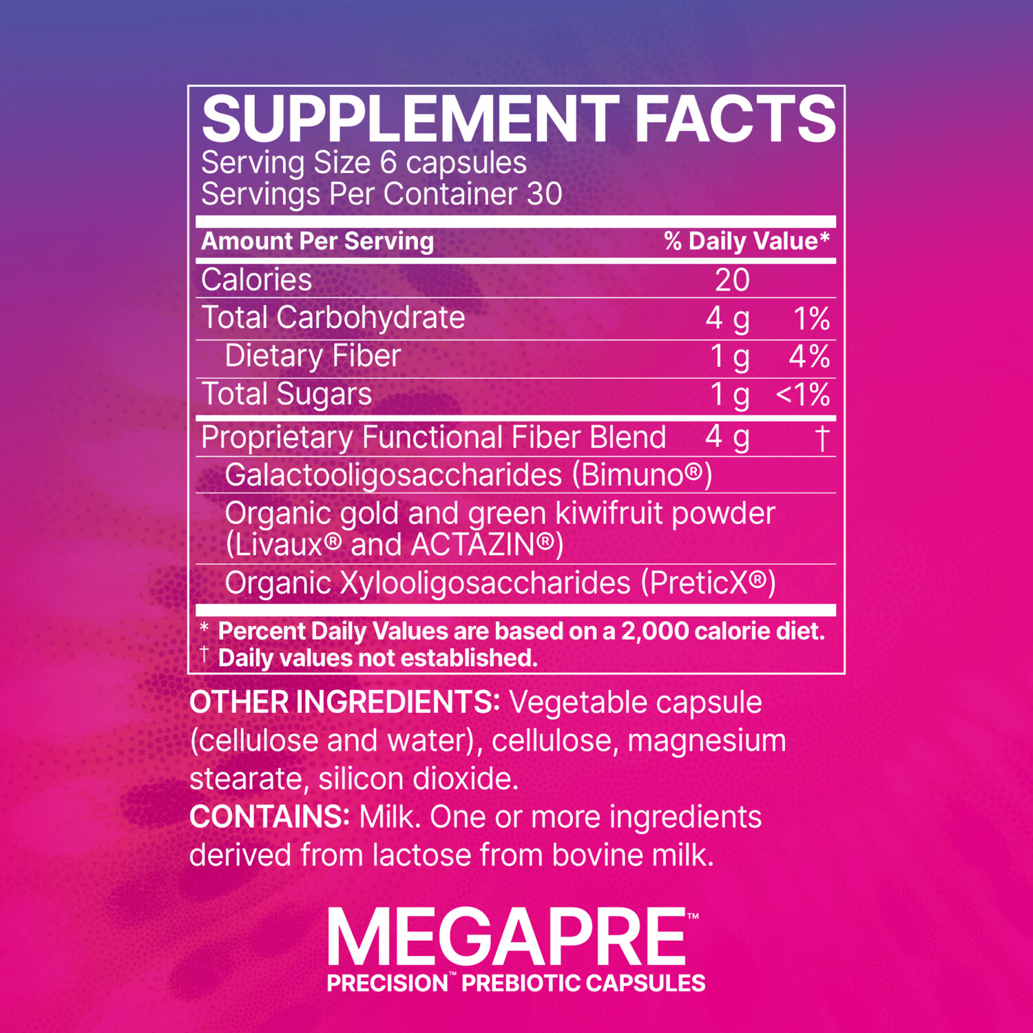 MegaPre 180 capsules Microbiome Labs