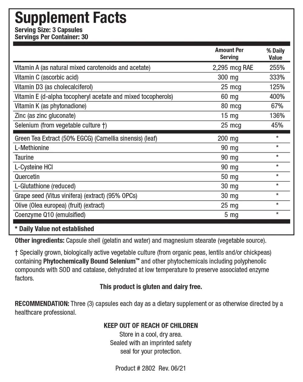 BioProtect Plus 90 capsules Biotics Research