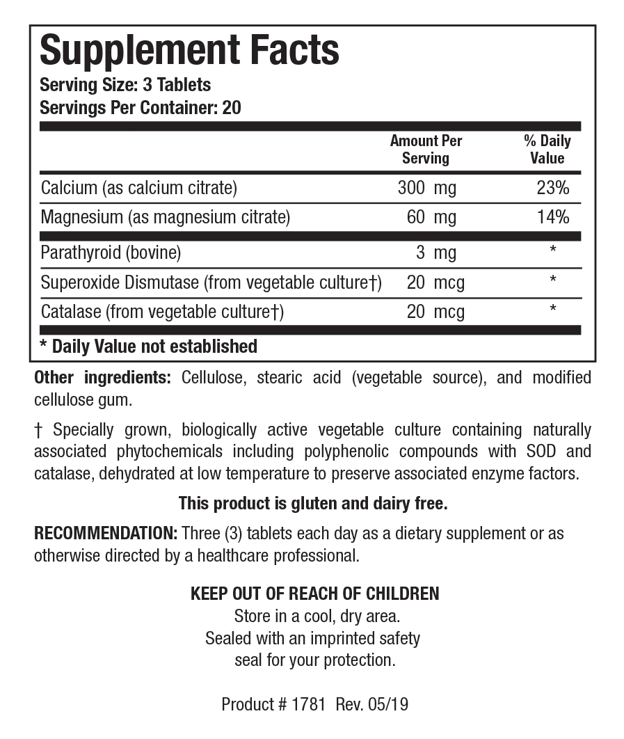 Ca/Mg-Plus 60 capsules Biotics Research