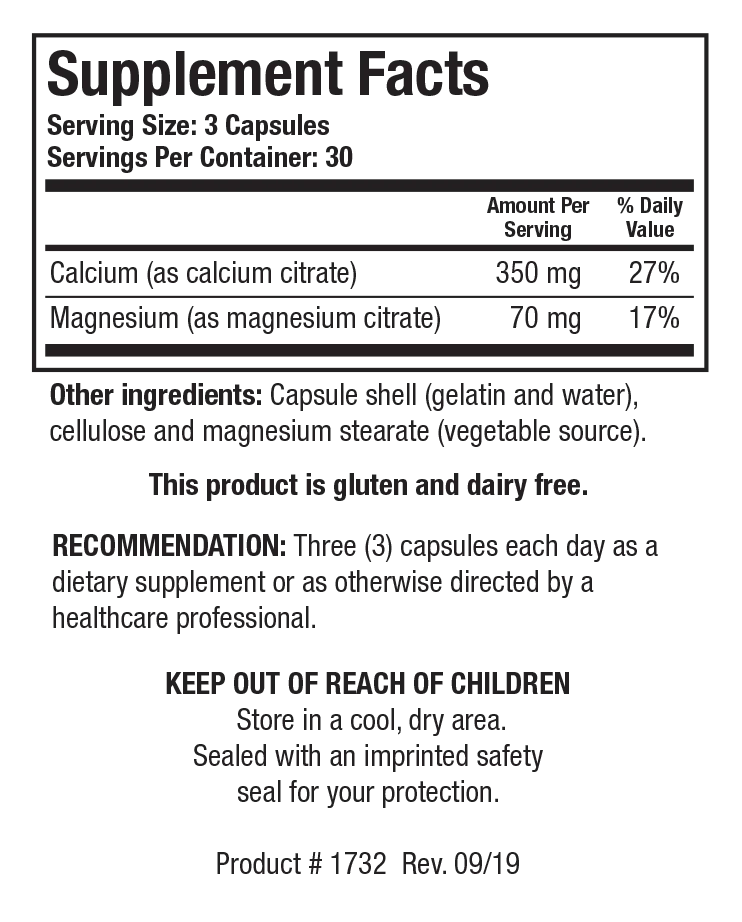 Ca/Mg-Zyme™ Caps 90 capsules Biotics Research