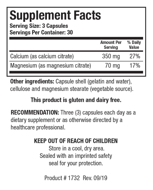 Ca/Mg-Zyme™ Caps 90 capsules Biotics Research