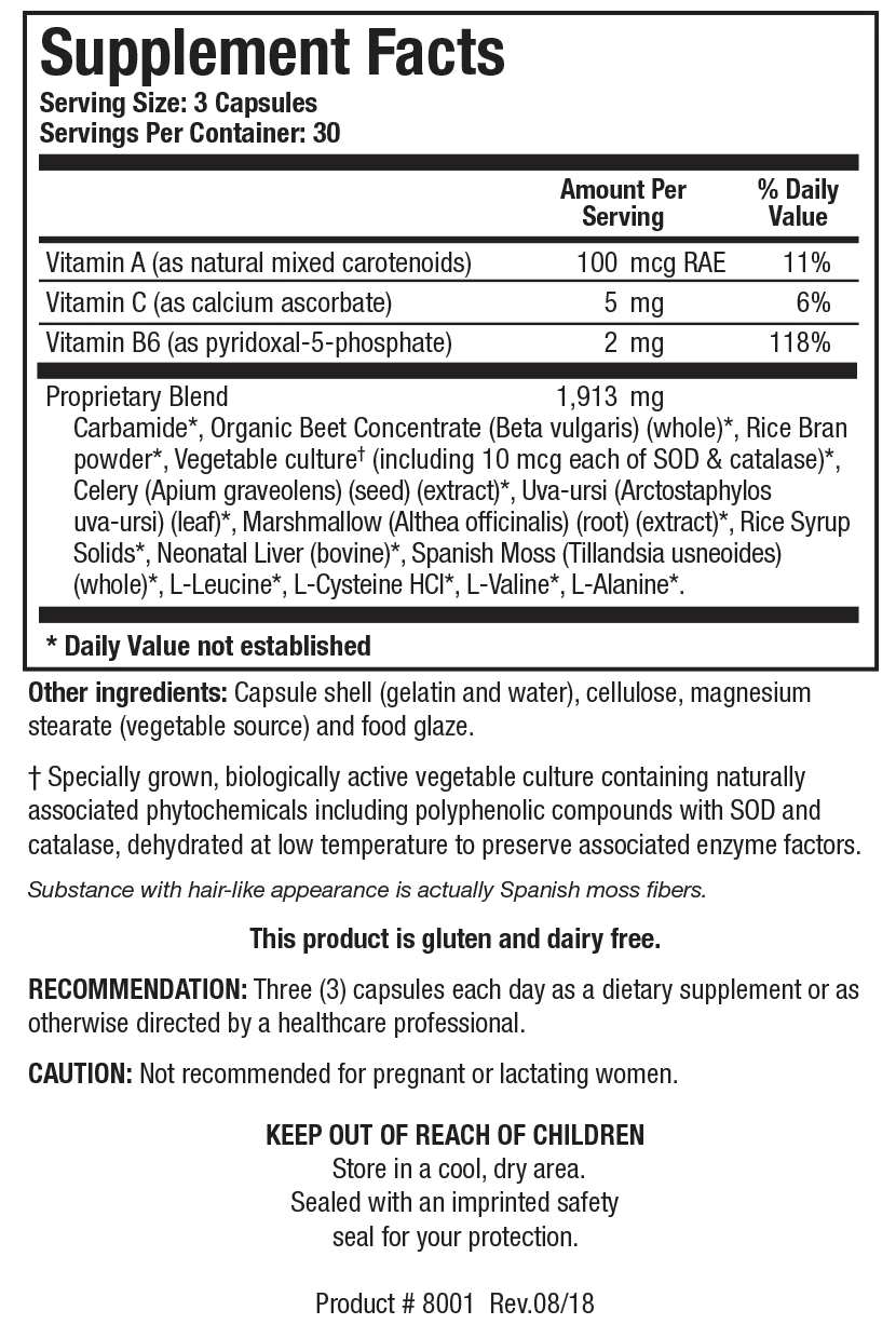 Carbamide Plus 90 capsules Biotics Research