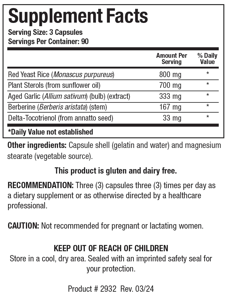Cardio-Lipid 270  capsules Biotics Research