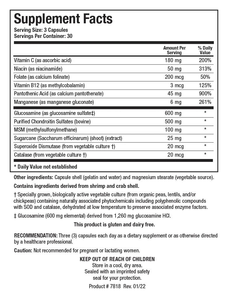 ChondroSamine-S 90 capsules  Biotics Research