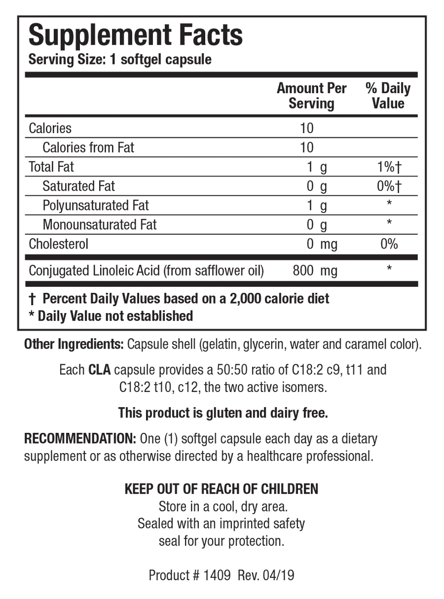 CLA 60 capsules  Biotics Research