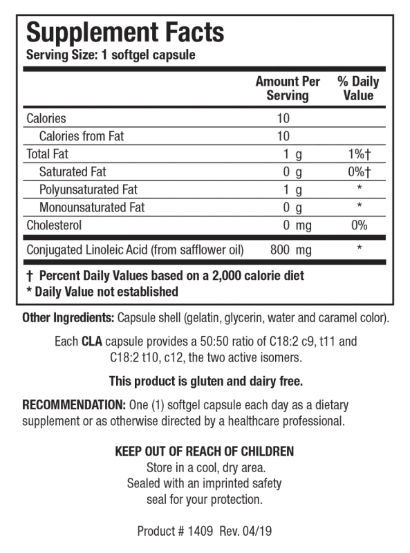CLA 60 capsules  Biotics Research