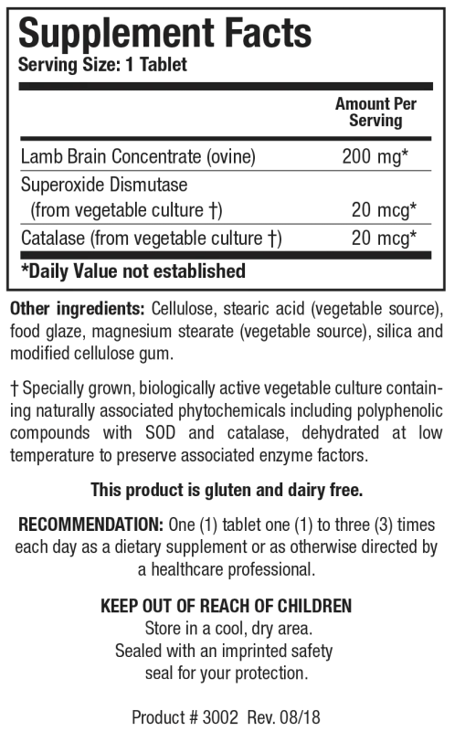 Cytozyme-B™ (Ovine Brain) 60 Capsules Biotics Research
