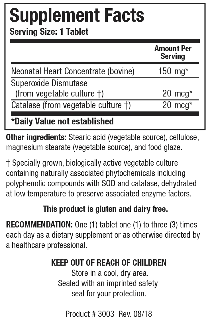 Cytozyme-H™ (Neonatal Heart) 60 Capsules Biotics Research