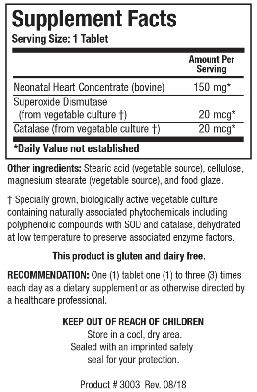Cytozyme-H™ (Neonatal Heart) 60 Capsules Biotics Research