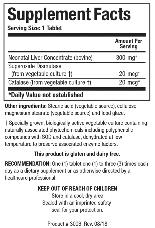Cytozyme-LV™ (Neonatal Liver) 60 Capsules Biotics Research