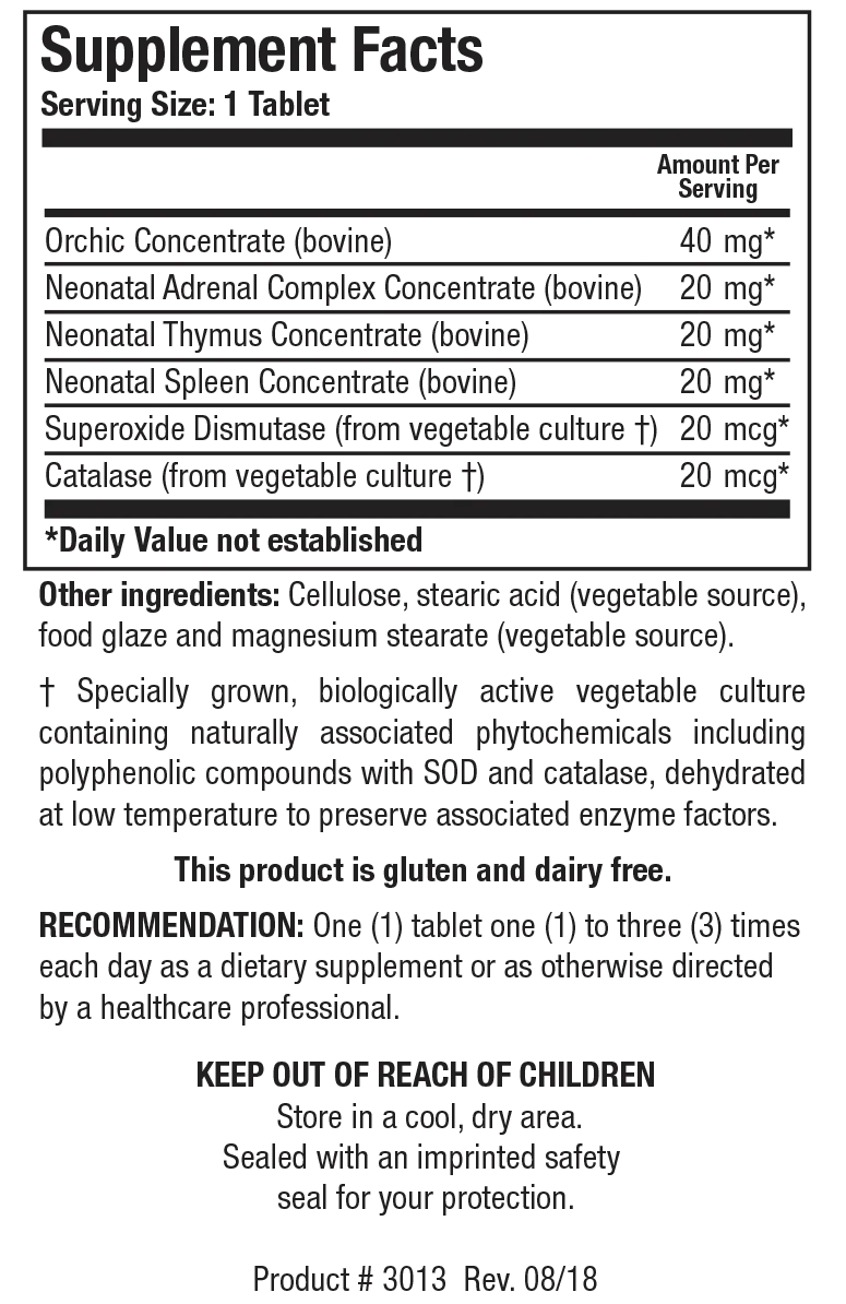 Cytozyme-M™ (Male Gland Comb.) 60 Capsules Biotics Research