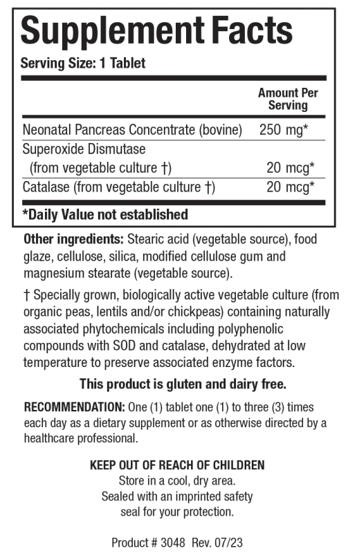 Cytozyme-PAN™ (Neonatal Pancreas)  90 Capsules Biotics Research