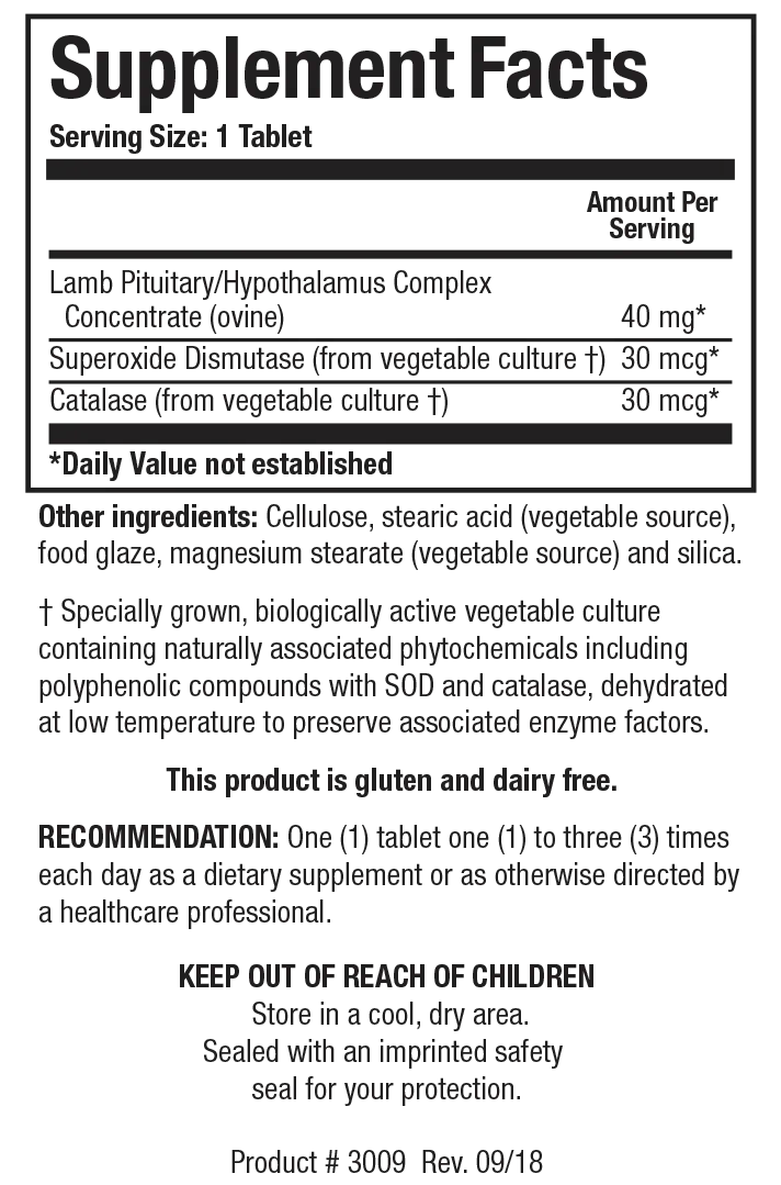 Cytozyme-PT/HPT™ (Ovine Pituitary/Hypothalamus) 60 Capsules Biotics Research