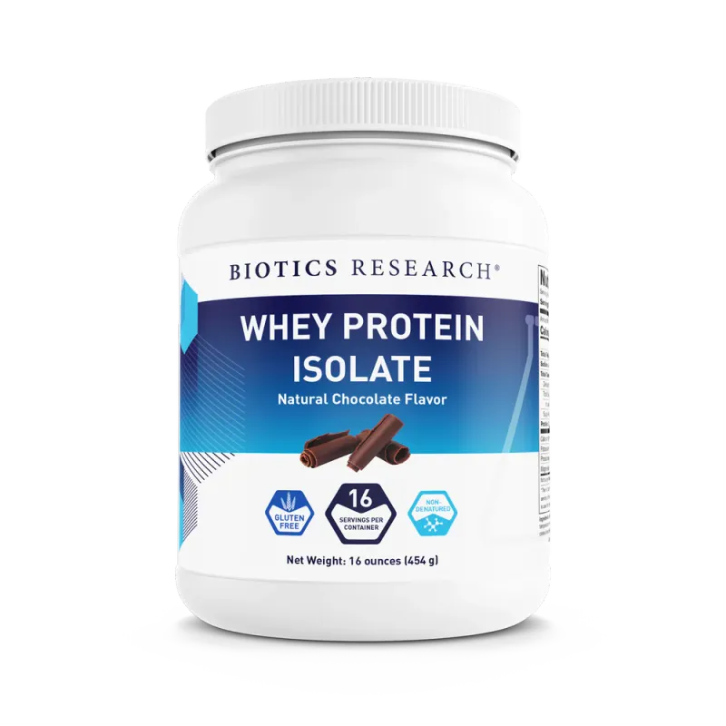 Whey Protein Isolate Chocolate  Flavor 454 gr  Biotics Research
