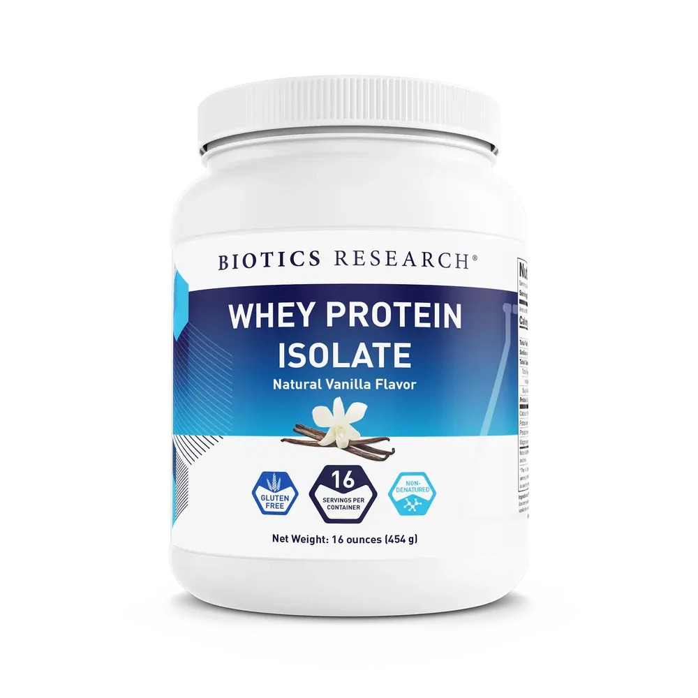 Whey Protein Isolate  Vanilla Flavor 454 gr  Biotics Research