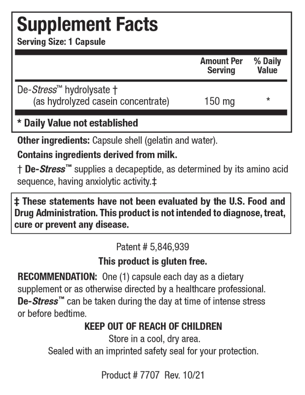 De-Stress 30 Capsules Biotics Research