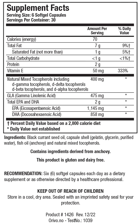 EFA-Sirt Supreme®-BC 180 Capsules Biotics Research