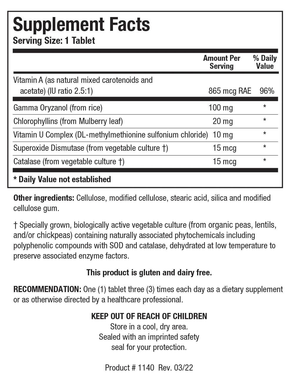 Gastrazyme 90 tablets Biotics Research