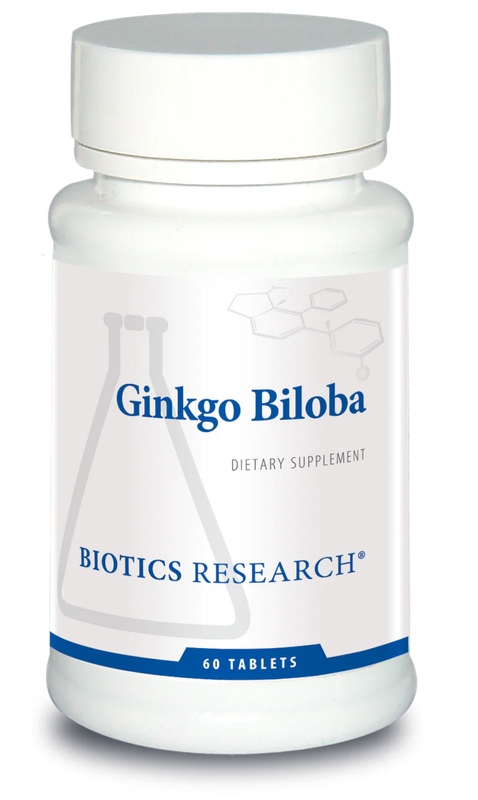 Ginkgo Biloba 60 tablets Biotics Research