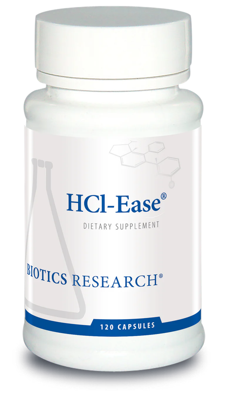 HCl-Ease 120 capsules  Biotics Research