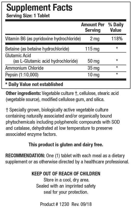 HCl-Plus 90 capsules  Biotics Research