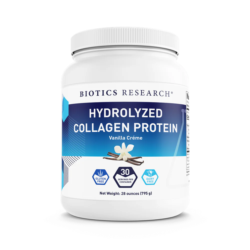Hydrolyzed Collagen Protein Vanilla Creme 795 gr   Biotics Research