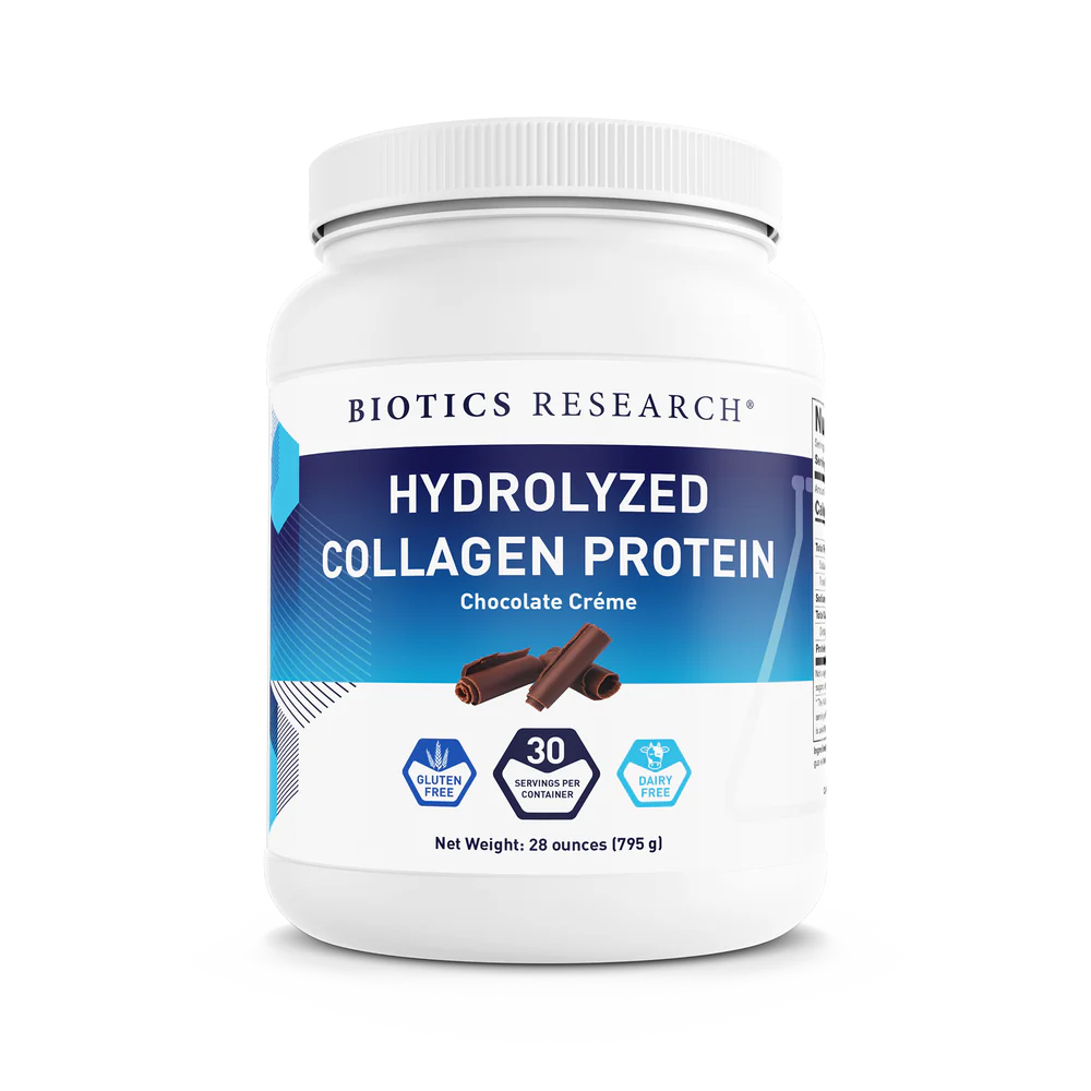 Hydrolyzed Collagen Protein  Chocolate Creme 795 gr   Biotics Research