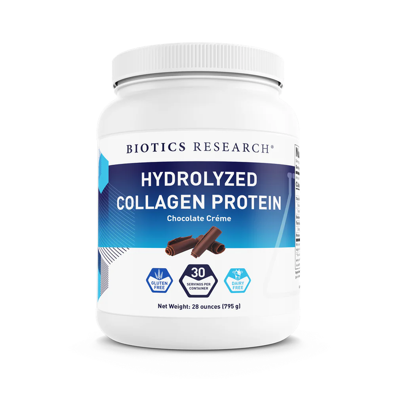 Hydrolyzed Collagen Protein  Chocolate Creme 795 gr   Biotics Research