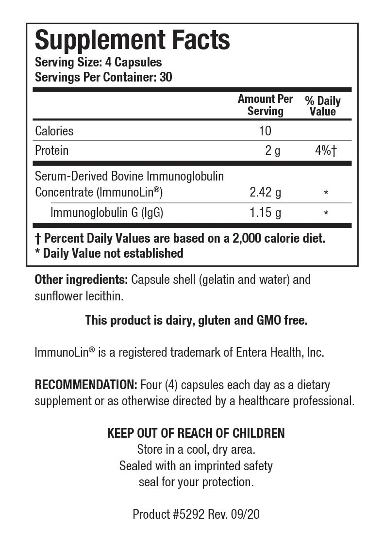 Immuno-gG® SBI 120 capsules  Biotics Research