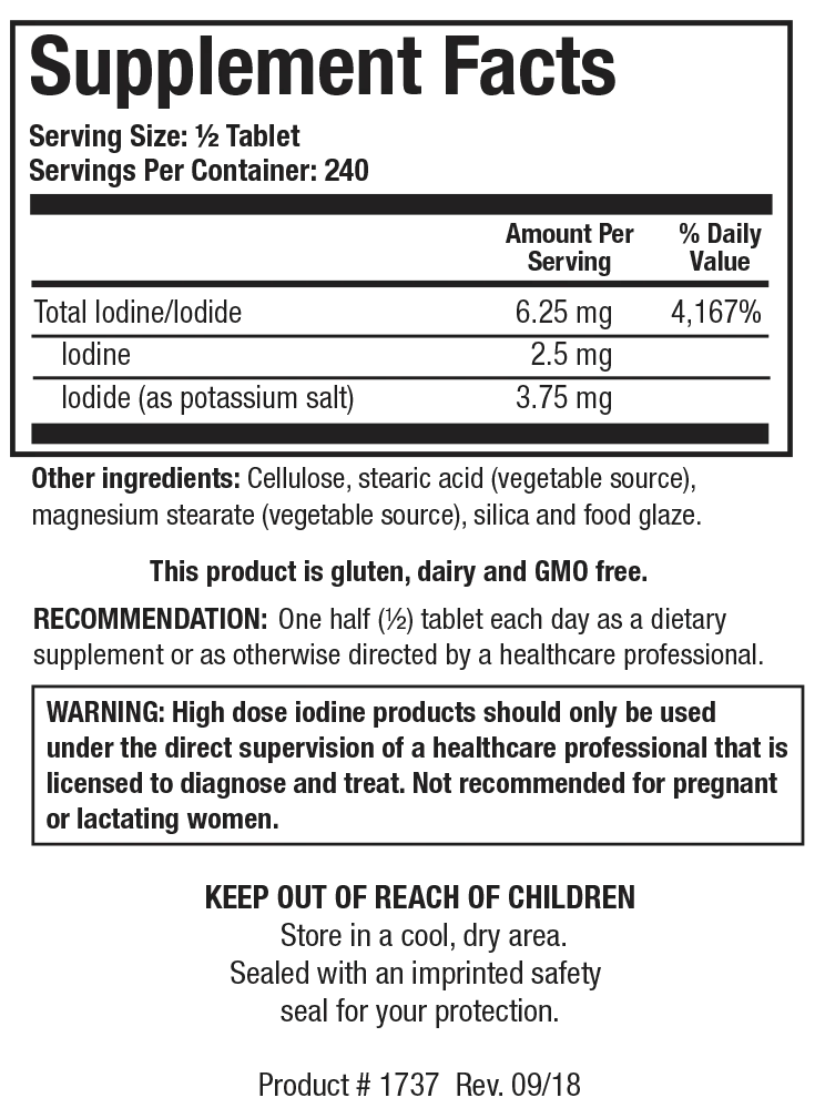 Iodizyme-HP 120 tablets Biotics Research
