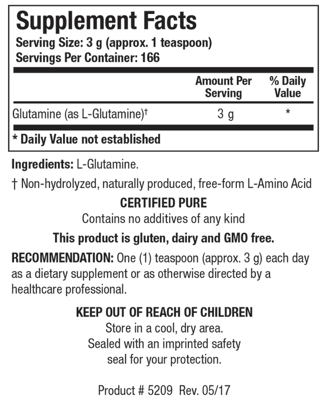 L-Glutamine Powder 500 gr   Biotics Research