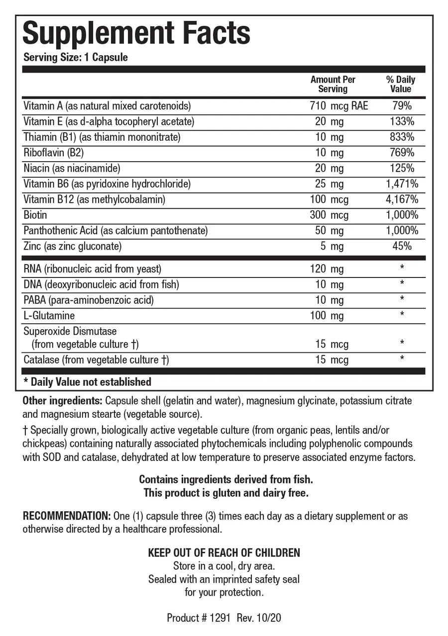 Nuclezyme-Forte 90 capsules   Biotics Research