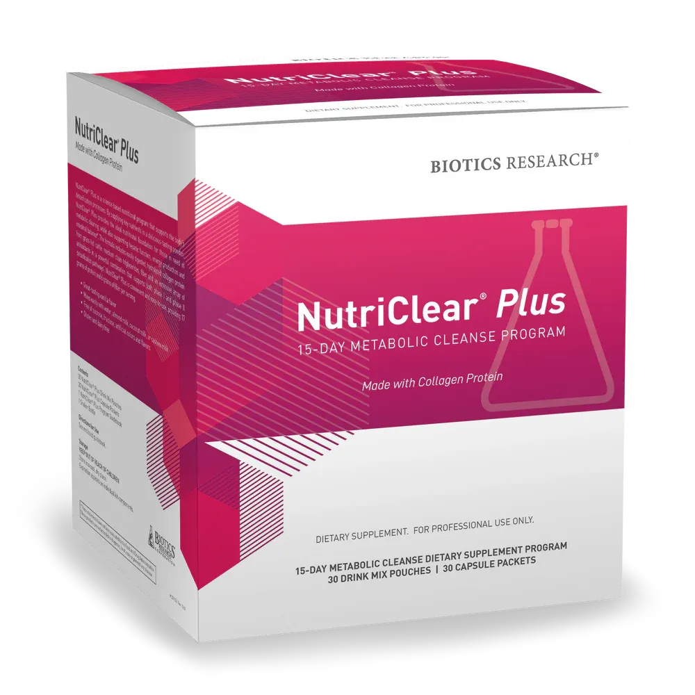 NutriClear® Plus collagen protein 30 packs  Biotics Research