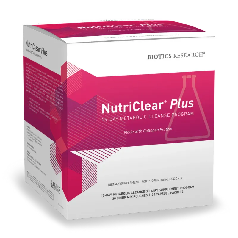 NutriClear® Plus collagen protein 30 packs  Biotics Research