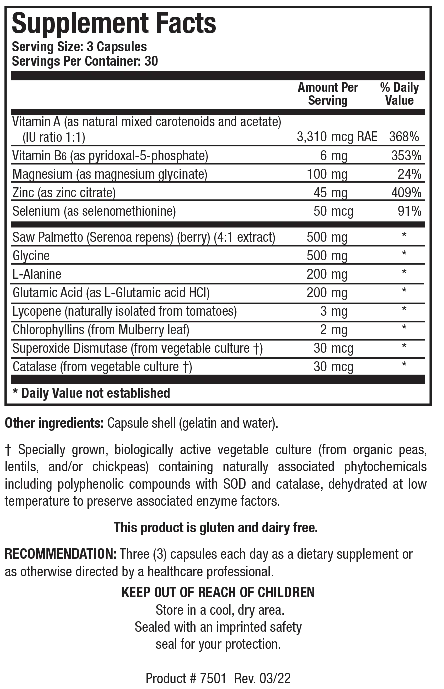 Palmetto-Plus 90 capsules    Biotics Research