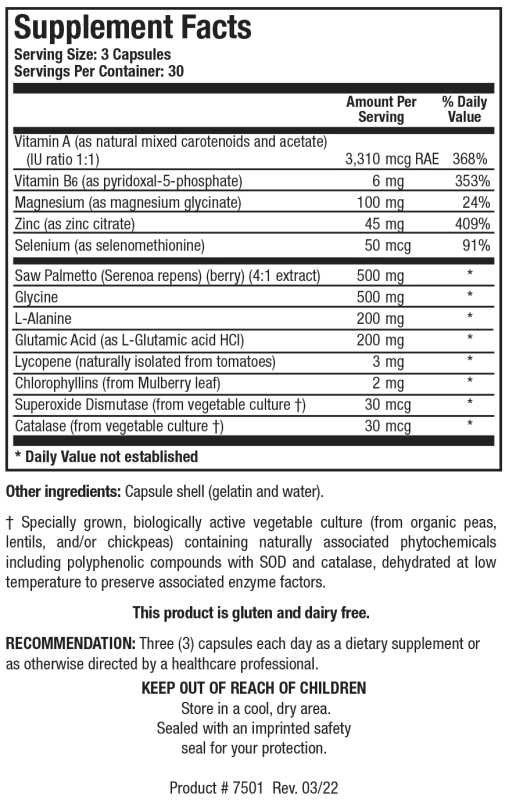 Palmetto-Plus 90 capsules    Biotics Research