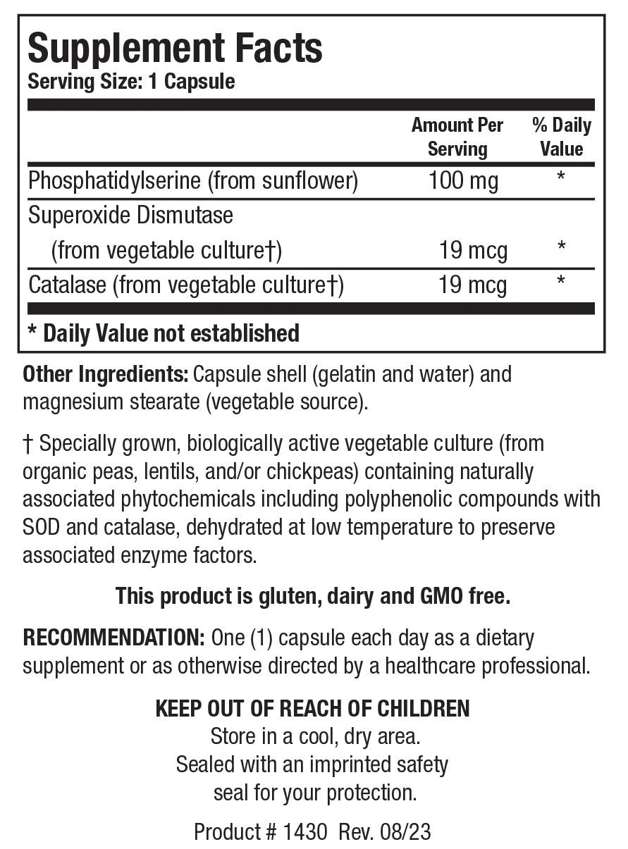 Phosphatidylserine 90 capsules   Biotics Research
