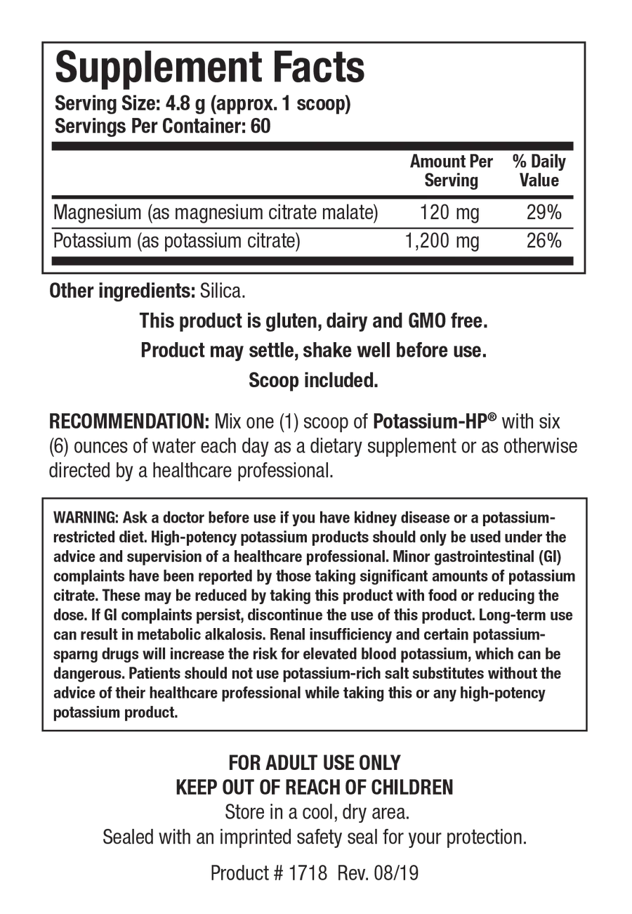 Potassium-HP™ (with Magnesium) 288 gr    Biotics Research