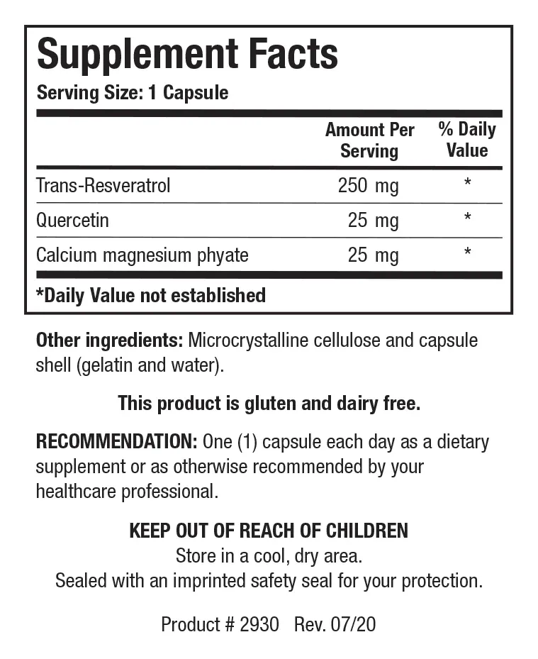 ResveraSirt-HP 30 capsules   Biotics Research