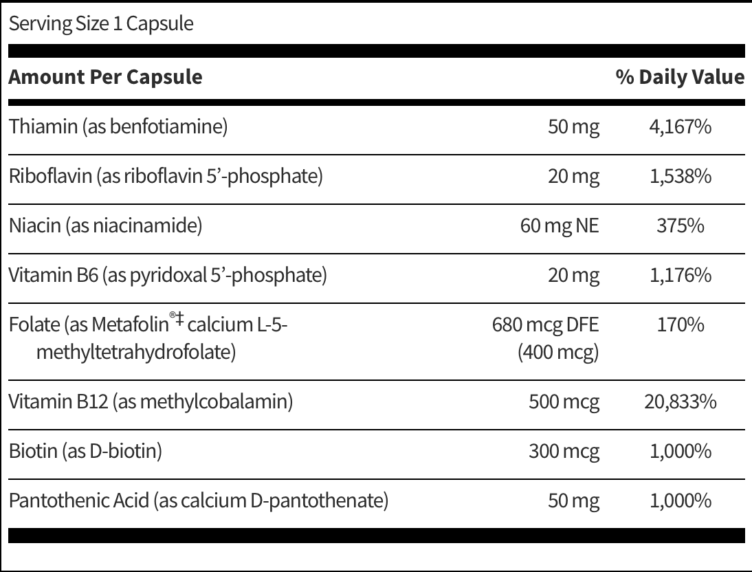 ACTIVE B COMPLEX 60 CAPSULES SFI HEALTH