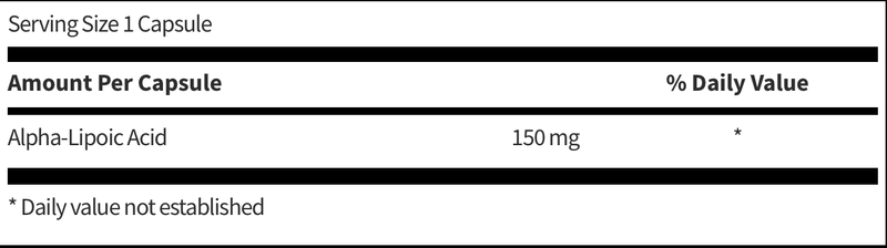 ALPHA-LIPOIC ACID 150 MG 60 VEGETARIAN CAPSULES SFI HEALTH