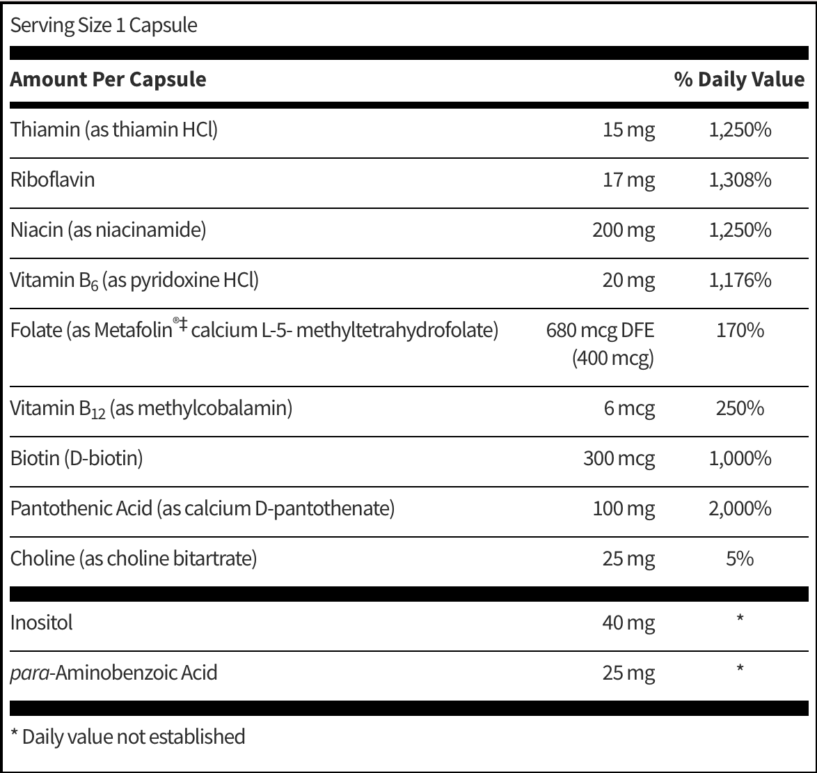 B Complex Plus 100 vegcap SFI HEALTH