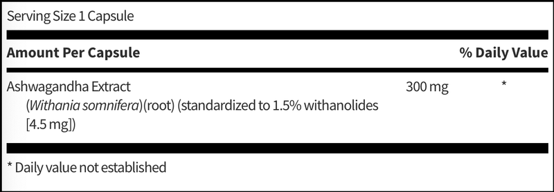 Ashvagandha Extract 300 mg 60 capsules SFI HEALTH