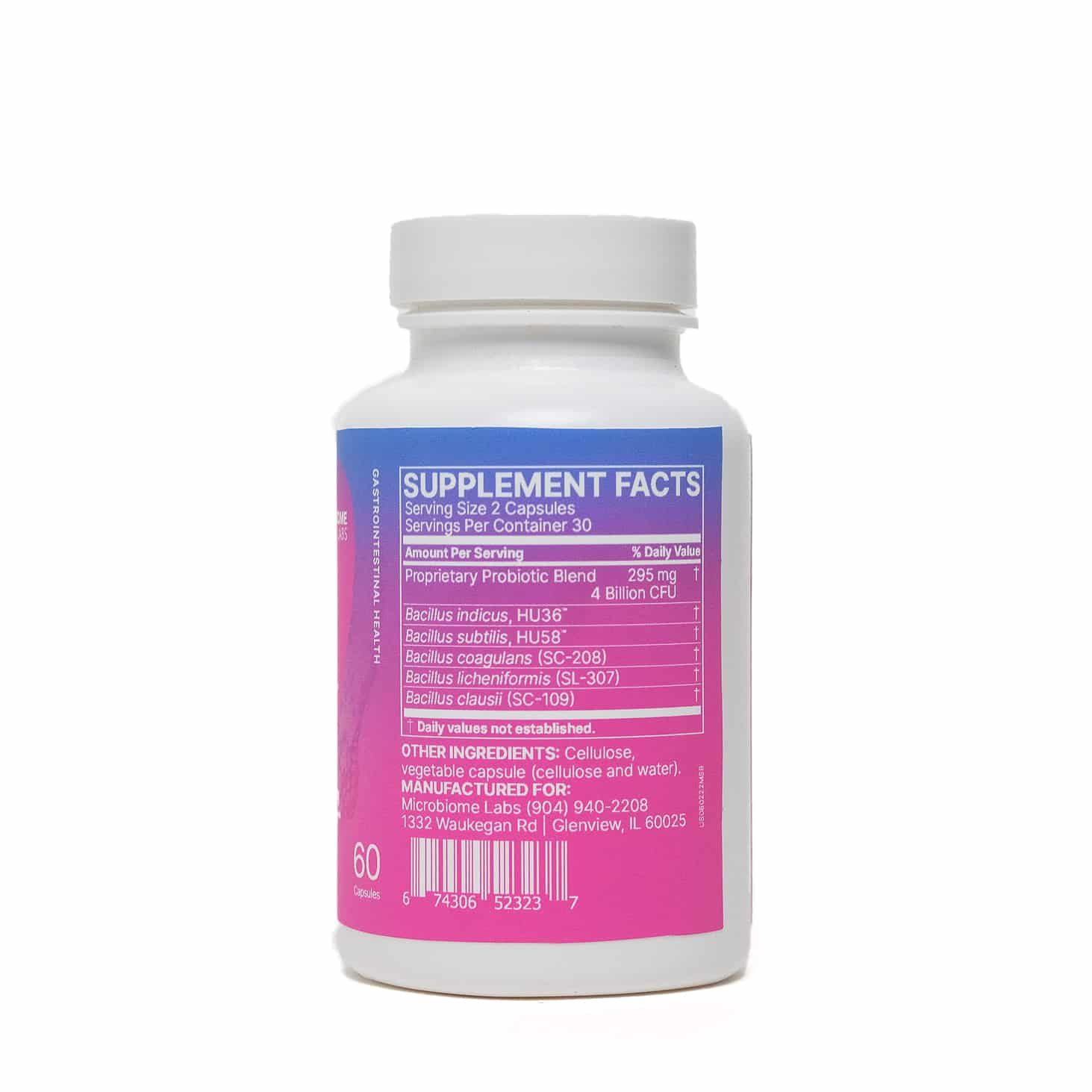 MegaSporeBiotic 60 capsules Microbiome Labs