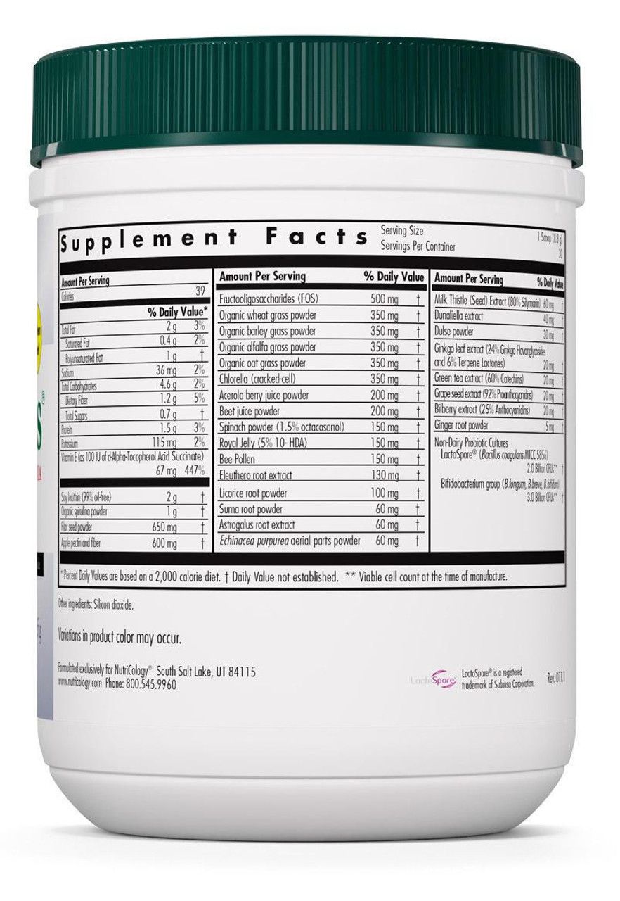ProGreens Powder  30 Day Supply 265 gr  Allergy Research Group